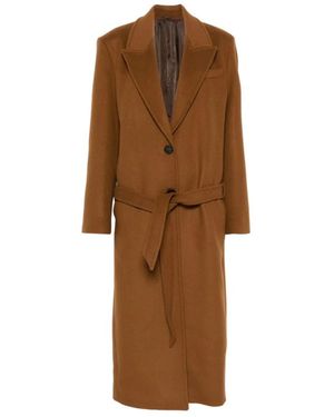 The Attico Belted Coats - Marrón