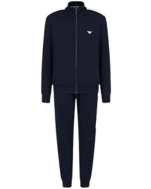 Emporio Armani Fitness ,Blauw ,Katoen Logo Band Trainingspak