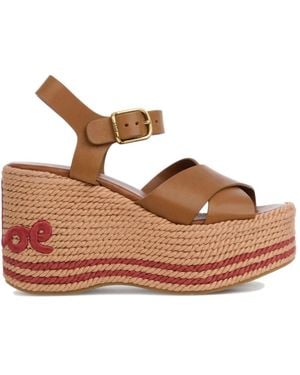 Chloé Wedges - Brown
