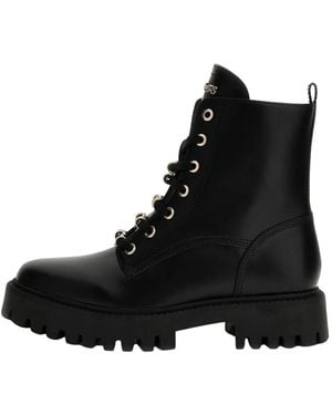 Guess Lace-Up Boots - Black