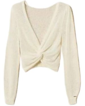 Twinset V-Neck Knitwear - Neutre