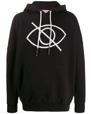 Palm Angels Cotton Hoodie - Schwarz