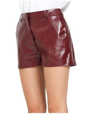 SIMONA CORSELLINI Short Shorts - Rojo