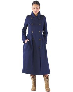 ALESSIA SANTI Double-Breasted Coats - Blue