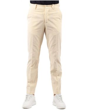 hindustrie Slim-Fit Trousers - Natural
