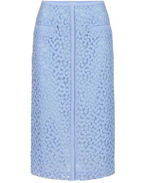 Iceberg Rokken ,Blauw ,Tule Regular Fit Kokerrok