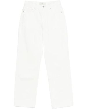 DUNST Jeans ,Wit ,Katoen Jeans Met Riemlussen