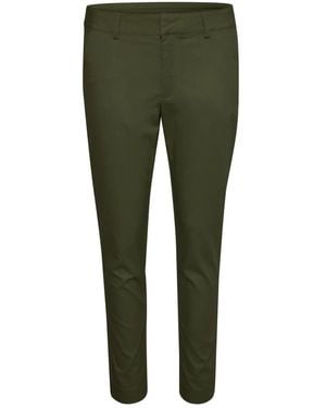 Kaffe Slim-Fit Trousers - Green