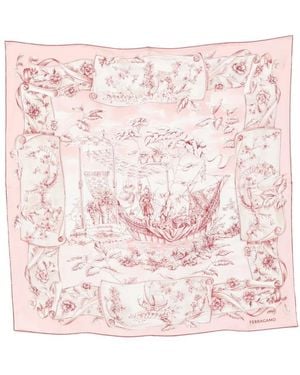 Ferragamo Silky Scarves - Pink