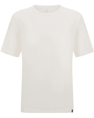 BOGGI Baumwoll- Und Viskose-Jersey-T-Shirts - Weiß