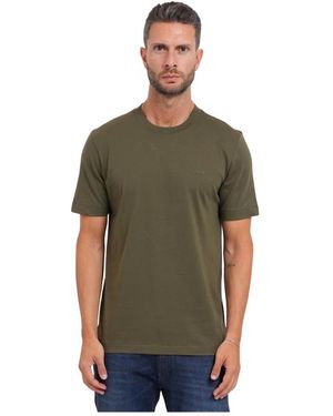 HUGO Tops ,Groen ,Katoen Boss T-Shirts En Poloshirts