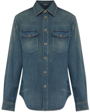 Versace Denim Hemd - Blau