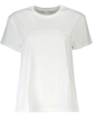 Patrizia Pepe Weiße baumwoll-crew-neck-tee