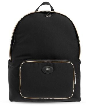 Burberry Logo Rucksack - Schwarz