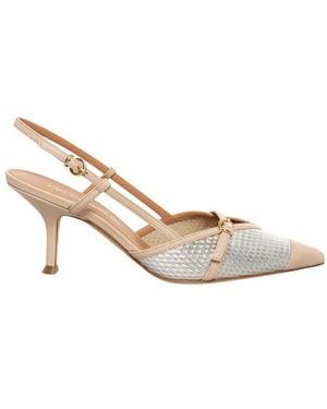 Lella Baldi Schoenen ,Leer Slingback Pomp - Metallic