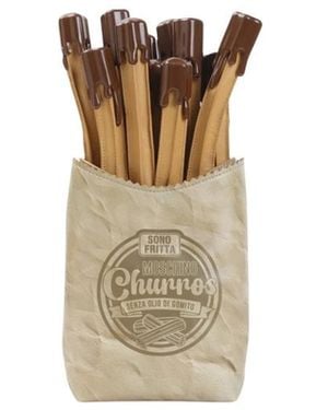 Moschino Tassen ,Leer Churros Bag - Metallic