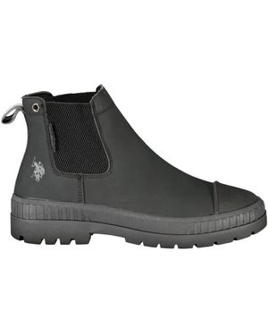 U.S. POLO ASSN. Schoenen ,Zwart ,Laars Met Elastische Zijkanten
