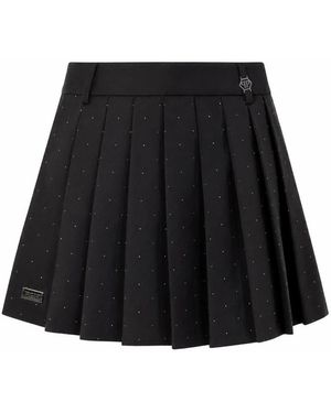 Philipp Plein Short Skirts - Negro