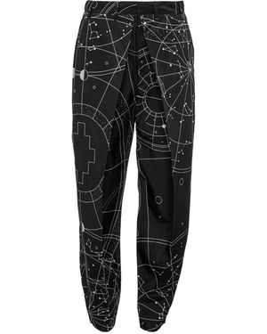 Marcelo Burlon Broeken ,Zwart ,Modieuze Zwarte Broek