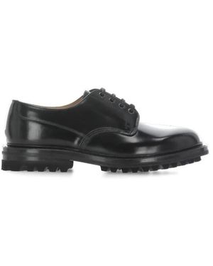 Church's Schwarze Leder Schnürschuhe
