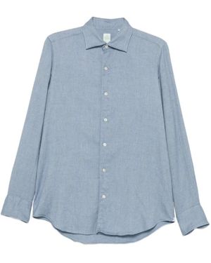 Finamore 1925 Overhemden ,Blauw ,Katoen Shirts