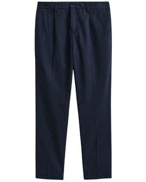 GANT Broeken ,Blauw ,Katoen Lyocell Broek
