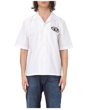 DIESEL Short Sleeve Shirts - Bianco