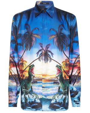 Philipp Plein Casual Shirts - Blauw