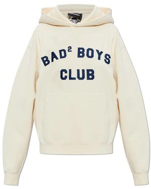 DSquared² Hoodies & Sweatvesten ,Katoen Sweatshirt Met Patch - Wit