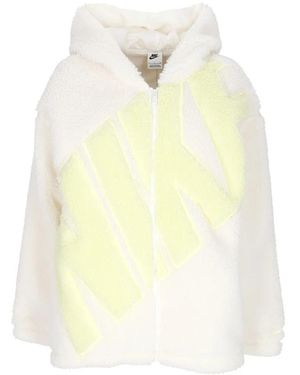 Nike Teddy Bear W Sportswear Logo Hoogpolig Jack Zeil/Lichtgroen - Geel