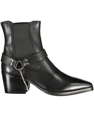 CafeNoir Cowboy Boots - Black