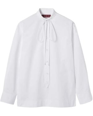 Gucci Horsebit Cotton Shirt - White