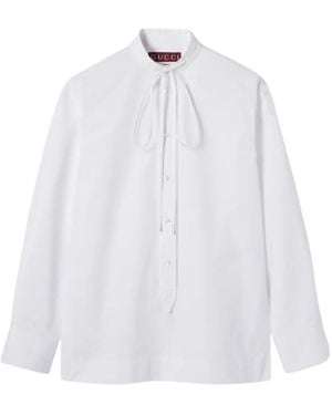 Gucci Horsebit Cotton Shirt - White