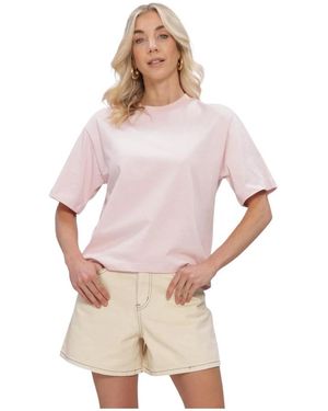 Object Tops ,Roze ,Katoen Objgima S/S Lo T-Shirt