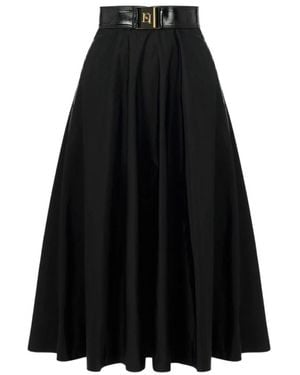 Elisabetta Franchi Midi Skirts - Nero