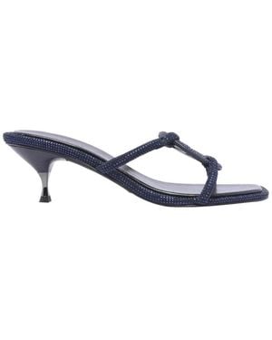 Tory Burch Heeled Mules - Blue