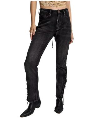 One Teaspoon Straight Jeans - Black