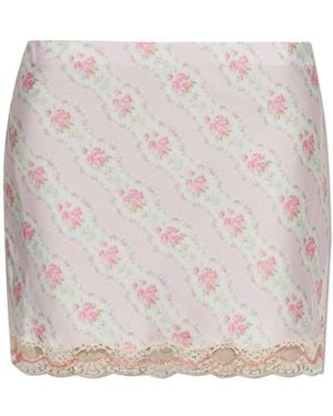 LoveShackFancy Short Skirts - Rosa