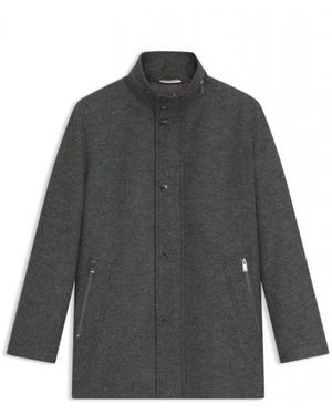 HUGO Small-Pattern Coat H-Camron-234 - Grijs
