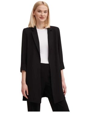 Joseph Ribkoff Klassieke Lange Blazer - Zwart