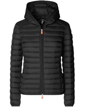 Save The Duck Schwarze Kapuzenjacke