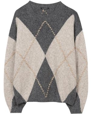 Luisa Cerano Round-Neck Knitwear - Gris