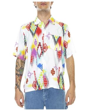 Aries Short Sleeve Shirts - Blu