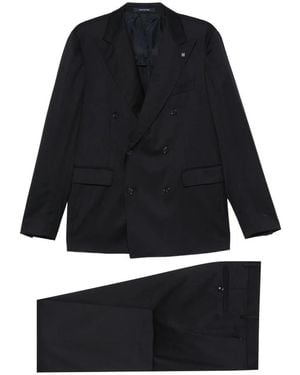 Tagliatore Double Breasted Suits - Negro