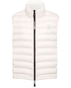 Philipp Plein Fitness ,Nylon Scratch Padded Vest - Wit