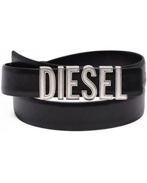 DIESEL Ledergürtel - Schwarz