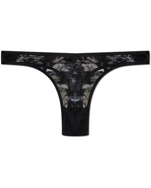 DIESEL Ondergoed ,Zwart ,Nylon Micro-Punchy-Utlt String