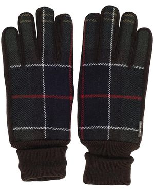 Barbour Hackney Tartan Gloves - Zwart