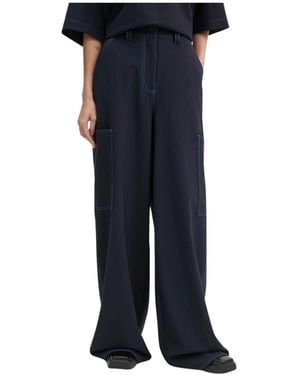 Sunnei Wide Trousers - Azul