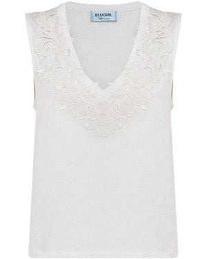 Blugirl Blumarine Sleeveless Tops - Blanc